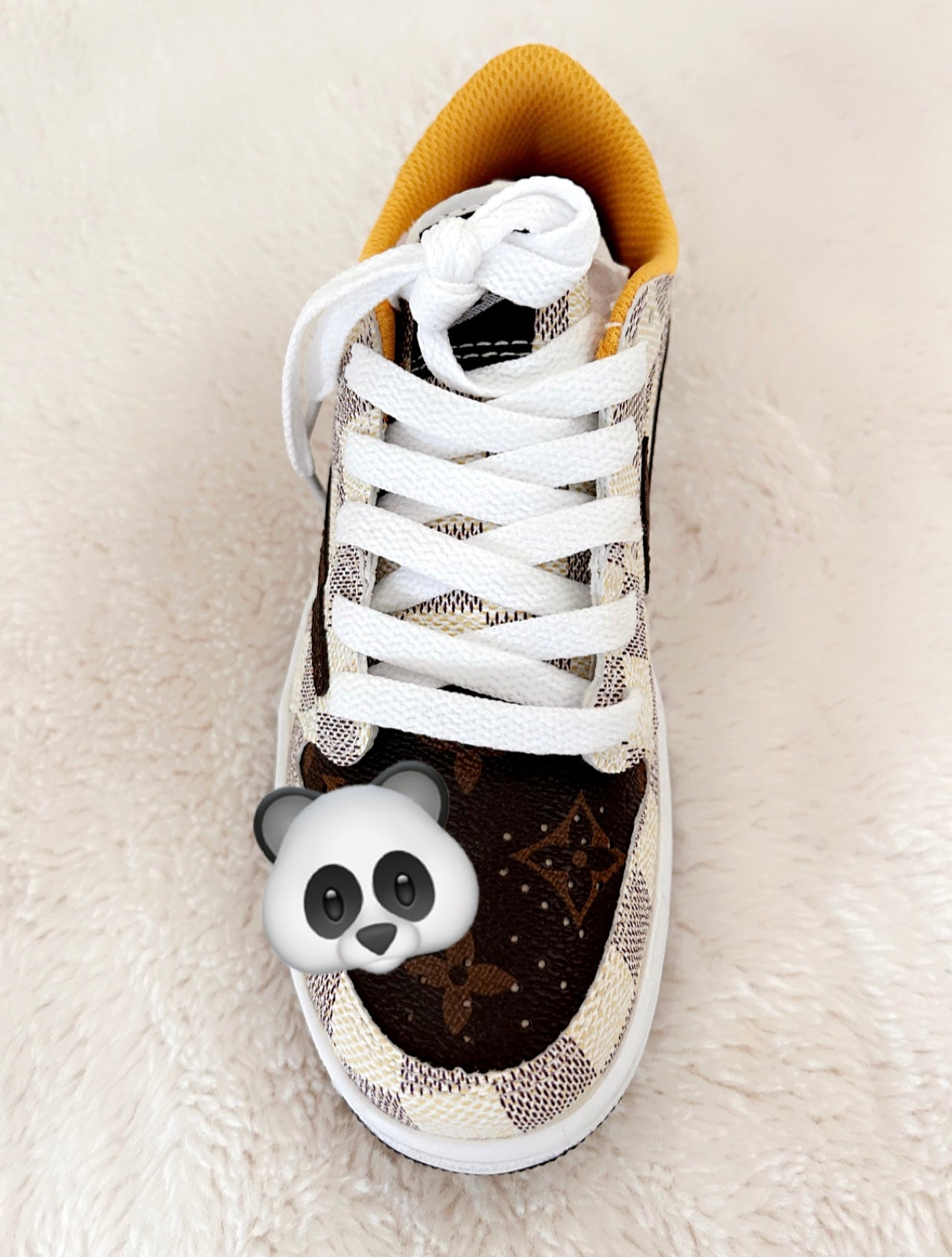 Childrens Grade School Sneakers "The Pandas"